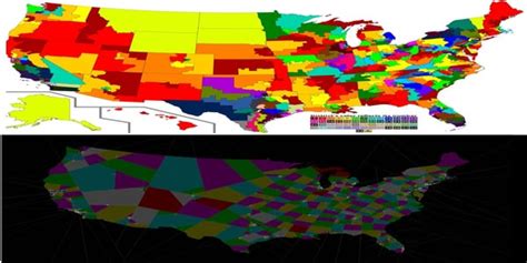 Current Gerrymandered Congressional Districts From 2012 Compared With