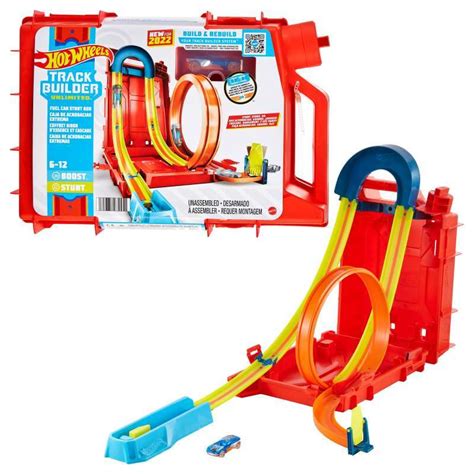 Promo Hot Wheels Track Builder Unlimited Fuel Can Stunt Box Mainan Trek Mobil Balap HDX