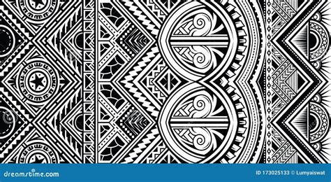 Polynesian Tattoo Style Ornament Vector Stock Vector Illustration Of