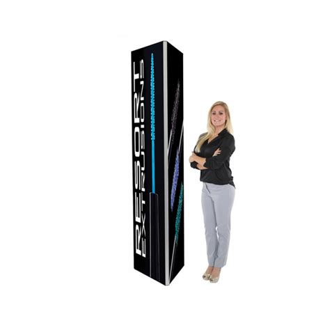 Exhibit Tower Display 2ft X 8ft Tall Triangle Seg Displays