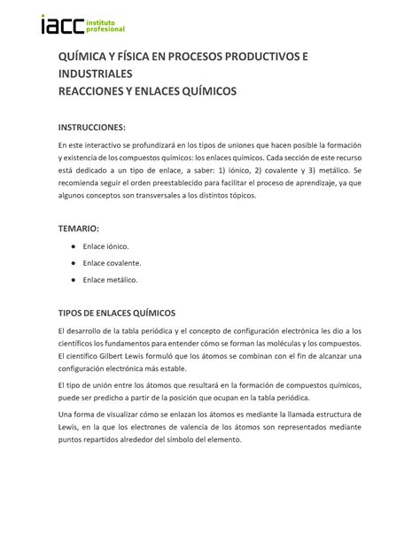 S4 Interactivo Microactividad Profundizacion ACC Quifp 1201 QUÍMICA Y