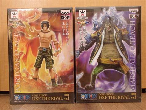 送料安 ワンピース DXF THE RIVAL vs1 ポートガス D エース マーシャル D ティーチ 黒ひげ 全2種セット ONE