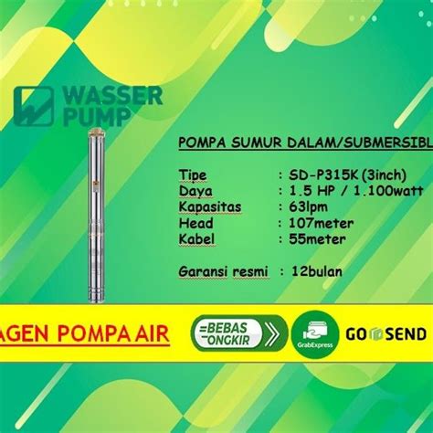 Jual Pompa Submersible Wasser Hp Sdp K Kabel M Pompa