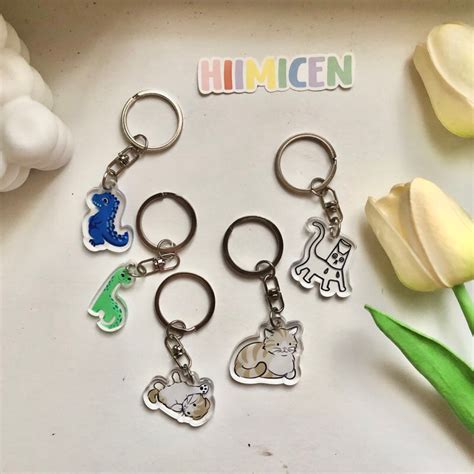 Jual Ganci Akrilik Custom 5x5cm Keychain Acrylic Charm Acrylic