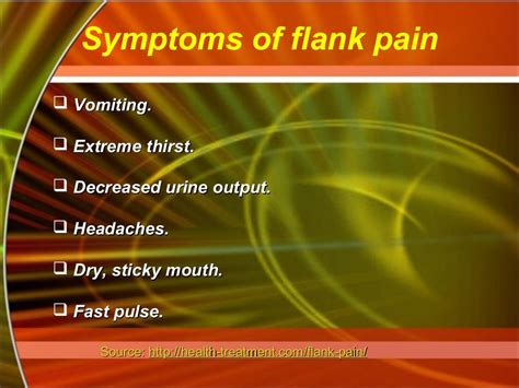 Flank pain