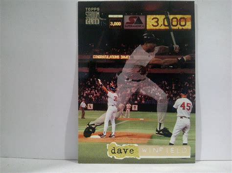 1994 Topps Stadium Club Dugout Dirt Dave Winfield 2 HOF EBay