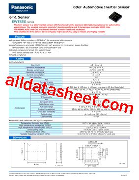 EWTS5G データシート PDF Panasonic Semiconductor