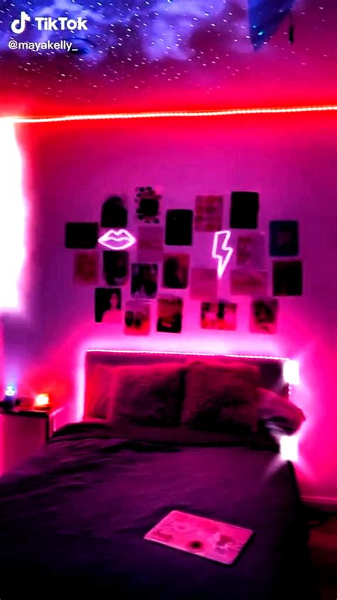 Baddie Aesthetic Rooms With Led Lights Blue Aesthetic 54 Off