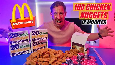 Chicken Nugget Challenge Minutes Calories Youtube