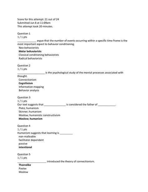 Solution Psy Ashford Week Psychology Of Learning Final Exam