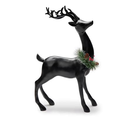 Winter Wonder Lane Black Standing Reindeer Tabletop Decor Big Lots