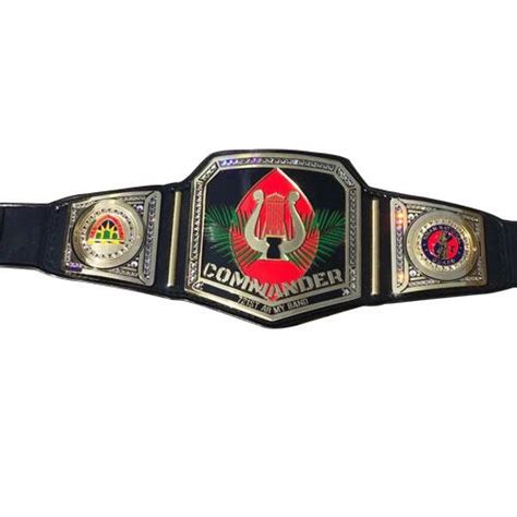 Ch Army 721st Ar Band Commander Championship Title Belt