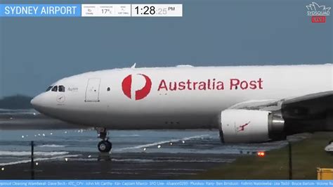 Live First Qantas Freight A Delivery Plane Spotting Sydney