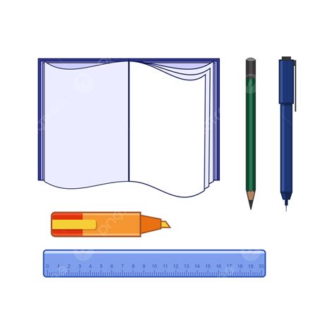 Stationery Student Vector Hd Images Stationery For Students