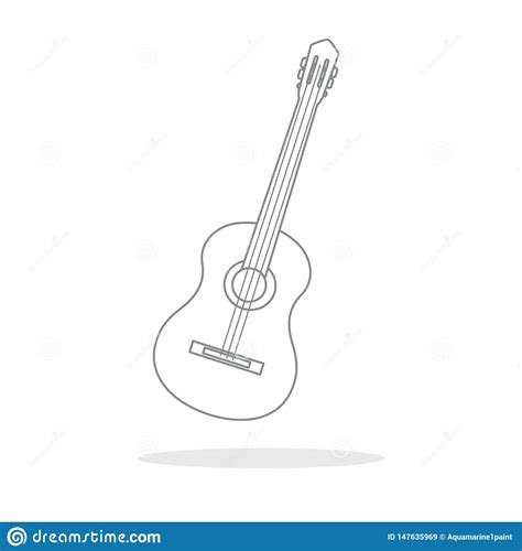 Acoustic Guitar String Musical Instruments Stock Vector Illustration Of Rock Classic 147635969