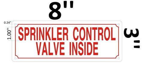 Hpd Signsprinkler Control Valve Inside Sign Aluminum Signs 3x8 Hpd Signs The Official Store