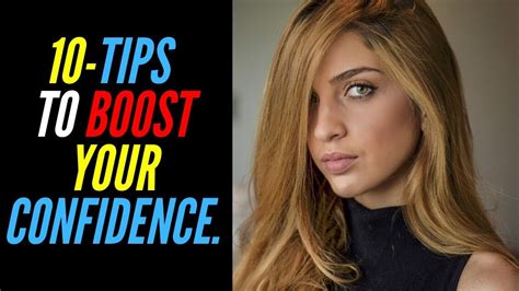 10 Tips To Boost Your Self Confidence Youtube