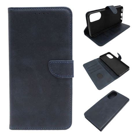 Etui Do Oppo A78 4G Cph2565 Smart Leather Granatowe Obudowa Pokrowiec