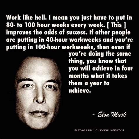 Elon Musk Quotes On Hard Work Quotes Blog