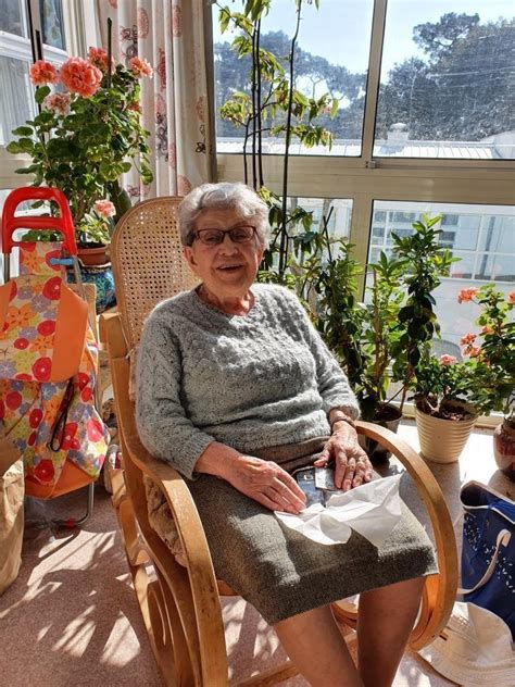 Vendée Confinement Merci de vos sourires Edith 98 ans