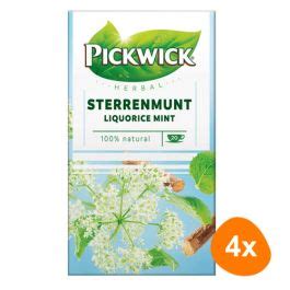 Pickwick Herbal Sterrenmunt 4x 20 Teebeutel