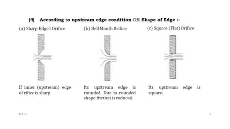 Flow Through Orifice