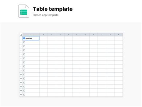 Table Templates Word