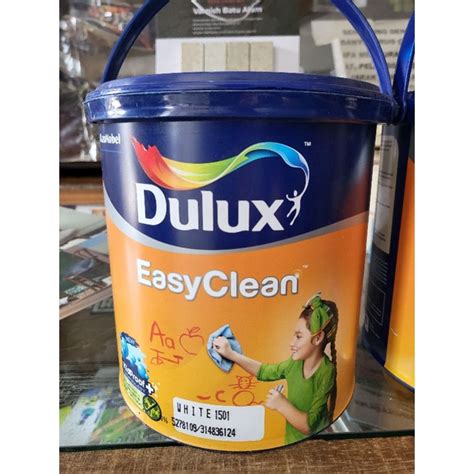 Jual Cat Tembok Dulux Easy Clean White Liter Shopee Indonesia