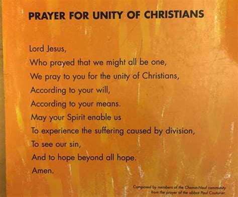 National Shrine Of Saint Jude Prayer For Unity Of Christians