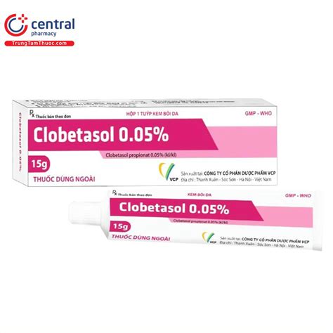 ChÍnh HÃng Thuốc Clobetasol 005 Vcp điều Trị Viêm Da