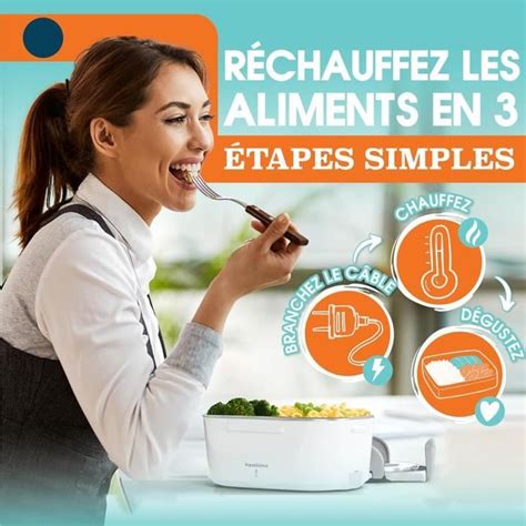 Gamelle Chauffante 80W Boite Chauffante Repas 1 5L Lunch Box Chauffante