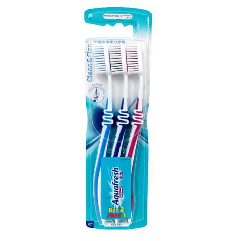 Aquafresh Toothbrush Clean Flex Soft Medium Buy 2 Free 1 1 X 3EA