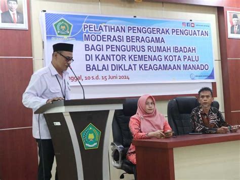 Pelatihan Moderasi Beragama Berorientasi Rumah Ibadah Jadikan