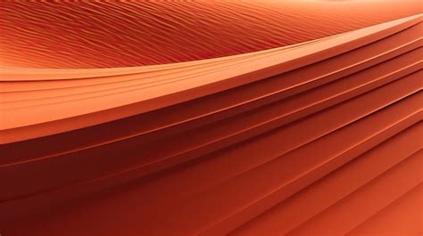 Premium Photo Warm Terracotta Dunes At Sunset