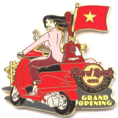 Hard Rock Cafe Ho Chi Minh City Grand Opening Scooter Girl Pin