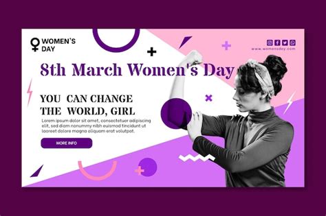 Free Vector International Women Day Banner