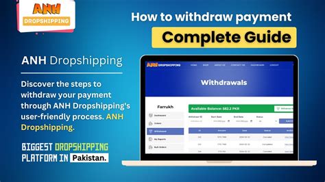 How To Withdraw Payment At ANH Dropshipping Complete Guide How To