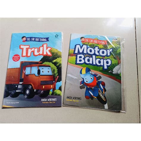 Jual Buku Anak Yuk Cari Tahu Tentang Motor Balap Dan Truk Shopee