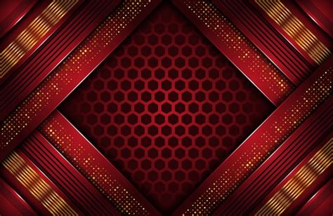 Premium Vector Abstract Dark Red Luxury Background With Golden Line