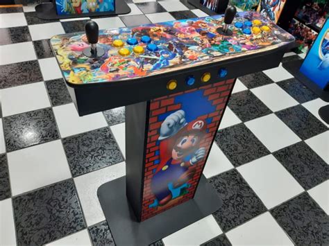 Tablero Arcade Premium Doble Con Base 33 Mil Juegos Tablero Arcade