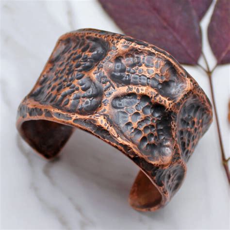 Copper Pipe Cuff Handmade Bracelet Galeforce Design Jewelry