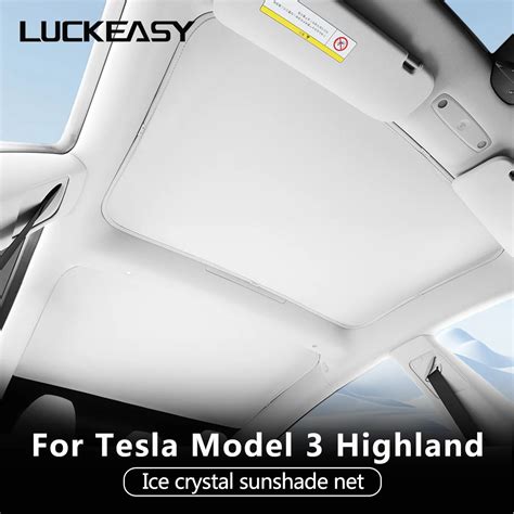 LUCKEASY Parasol De Techo De Cristal Para Coche Protector Solar De