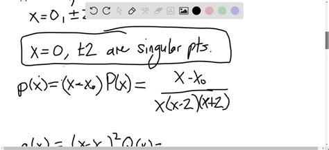 Solved Determine All Singular Points Of The Given Differential Equation