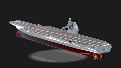 SimplePlanes | Type 003 aircraft carrier-Fujian.