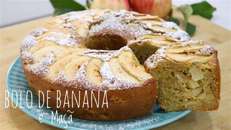 Receita de Bolo de Banana e Maçã Canela Super Fofinho e Húmido