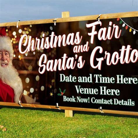 Christmas Faire Grotto Banners Bespoke Christmas Banners Free