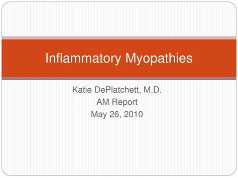 Ppt Inflammatory Myopathies Powerpoint Presentation Free Download