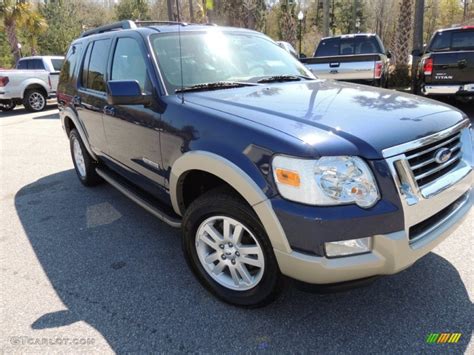 2008 Dark Blue Pearl Metallic Ford Explorer Eddie Bauer 4x4 78996602 Photo 1