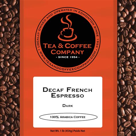 Decaf French Espresso | Tea & Coffee Company