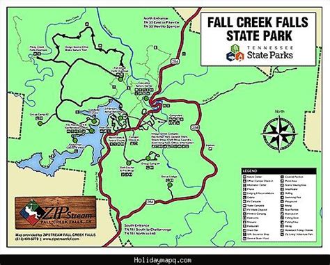 Fall Creek Falls State Park Map